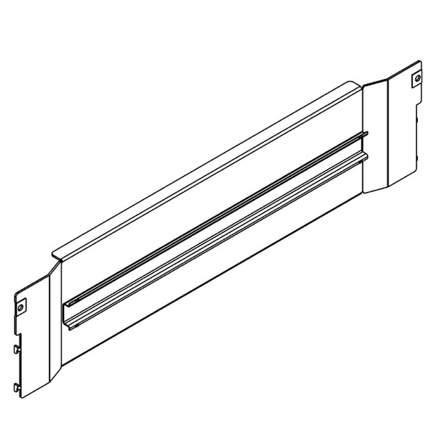 BTicino Frame with DIN35 rail for M1 160 ed M2 250 with motor operator — 9531MID