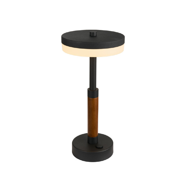 ACA Lighting ASIAN-TABLE LAMP SAND BLACK ALUMINIUM LED SMD 11W DIMMABLE 2700K 715LM IP20 164X350MM — CNT11WBKDIM