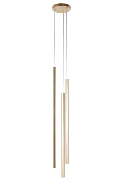 Sigma Pendant lamp SOPEL PREMIUM 3 round długi gold szczotkowany 40964
