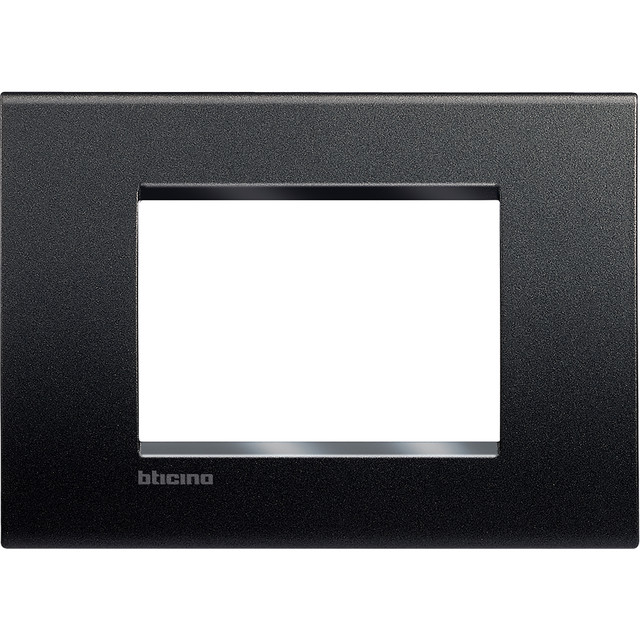 BTicino Square cover plate 3 modules - anthracite — LNA4803AR