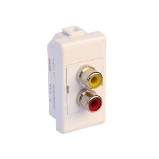 BTicino Connector - RCA x 2 - to solder — AM4269R