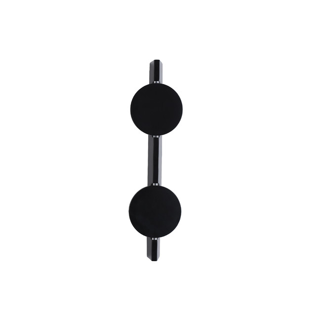 ACA Lighting TWO LIGHT WALL LIGHTING - BLACK METAL LED 2X 5W 2700K IP20 100x100x380mm — MW2505832BL