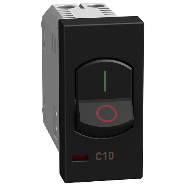 BTicino Thermal magnetic circuit breaker - 10A 230 Vac - dark — YD4301A10