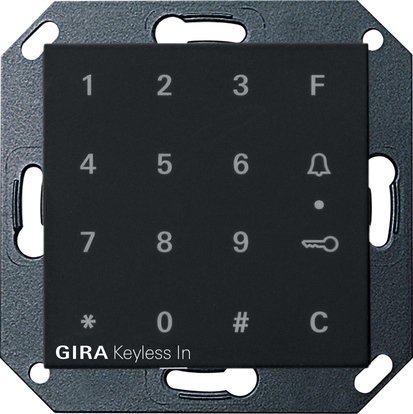 Gira Keyless In Keypad black matt (lacquered) System 55 — 2605005