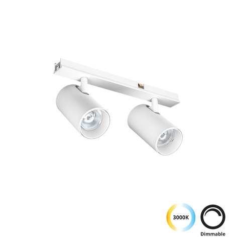 Viokef Double Track Spot 10W White Slim Magnetic — manufacturer representative image