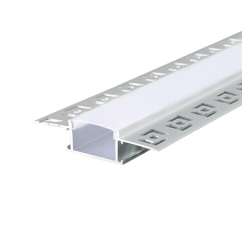 ACA Lighting LOND ALUMINIUM PROFILE ΤRIMLESS WITH OPAL DIFUSSER 2m/pc — manufacturer representative image
