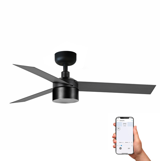 Faro Barcelona CRUISER TEK S Black fan 4000K TUYA — 34289WT3C