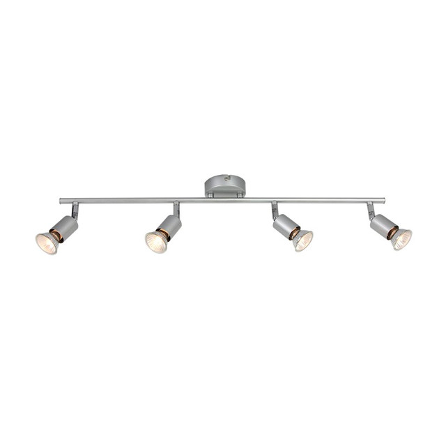 ACA Lighting NETTO SPT 4 Χ GU10 SILVER COLOR TRINITY — MC634SL4