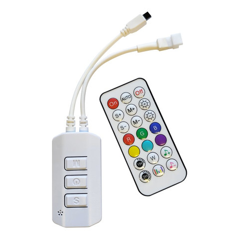 ACA Lighting REMOTR CONTROL+CONTROLLER 24V RGB 10M DIGITAL STRIPS WITH MUSIC — manufacturer representative image