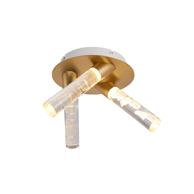 ACA Lighting OASIS-CEILING LAMP*3 SAND WHITE ALUMINIUM LED COB 22W CCT 1100LM IP20 396X396X225MM — CN3C22PGWCCT