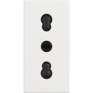 BTicino Italian standard socket 2P+E 16A 250 Vac (item sold in box packaging) — RW4180P