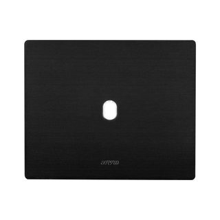 AVE NEW STYLE S44 ALUMINUM PLATE, ANTHRACITE ALLUMINUM – 1 CONTROL – 3 MOD. — 44PANQ01ANS