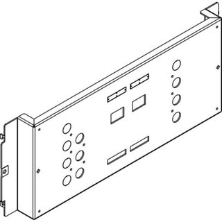 BTicino Fixing plate for M2 250 plug-in version front/rear terminals horizontal — 9541PR250N