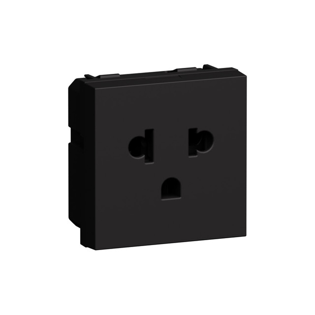 BTicino Euro american standard 2 P+E 16 A - 127/250 VA universal duplex socket — K4126