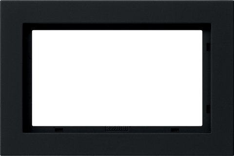Gira E2 cover frame black matt (lacquered) black matt (lacquered) — 100109