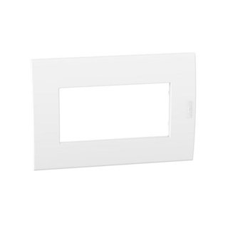 BTicino 4 modules MatixGO Coverplate for columns and minicolums with curved Cover. White — 120067W