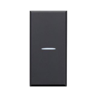 AVE AXIAL SWITCH WITH LENS, TEKLA S44, RAL 7016 COLOUR, 1P 10AX LIGHTABLE – MATT FINISH – 1 MOD. — 445001AS