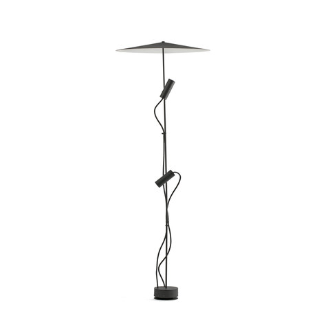 Faro Barcelona CLAP 1266 Black bollard 2x6W 3000K 38º with screen — manufacturer representative image