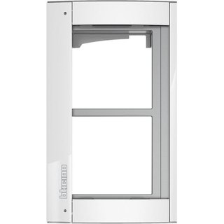 BTicino Sfera New frame + surround plate 2 modules - Allwhite — 350222