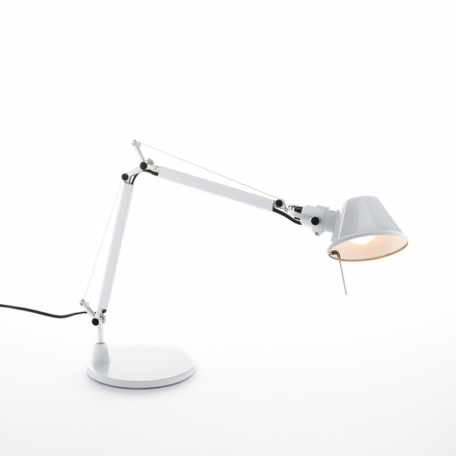Artemide Tolomeo Micro Table - Glossy white - Body Lamp + Base — 0011820A
