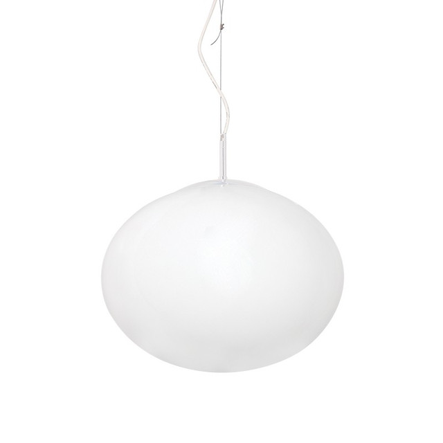 ACA Lighting ELLIPSOIDAL LAMP BALL WHITE Φ38 OPAL LUNA — V24012380W