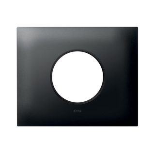 AVE NEW STYLE S44 SMART METAL PLATE, MATT GREY COLOUR – 1 SCHUKO SOCKET – 3 MOD. — 44PSMN90GTK