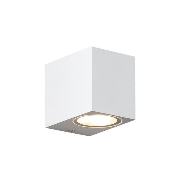 ACA Lighting GU10 WALL LUMINAIRE 230V AC MATT WHITE IP44 MAX.35W — LG2203GU10W