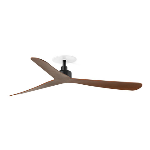 Faro Barcelona ROCKER RECESSED L Black/walnut fan — manufacturer representative image