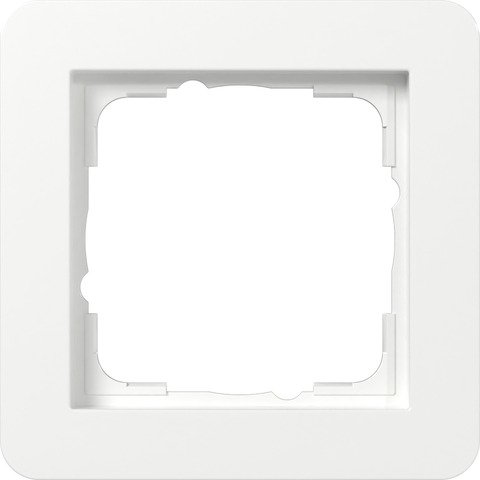 Gira E1 cover frame pure white glossy pure white glossy — 0211150
