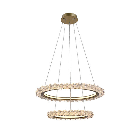 ACA Lighting CHRYSALIS -PENDANT LAMP SILVER METAL LED SMD 45W CCT 2700K-3000K-4000K 3600LM IP20 — manufacturer representative image