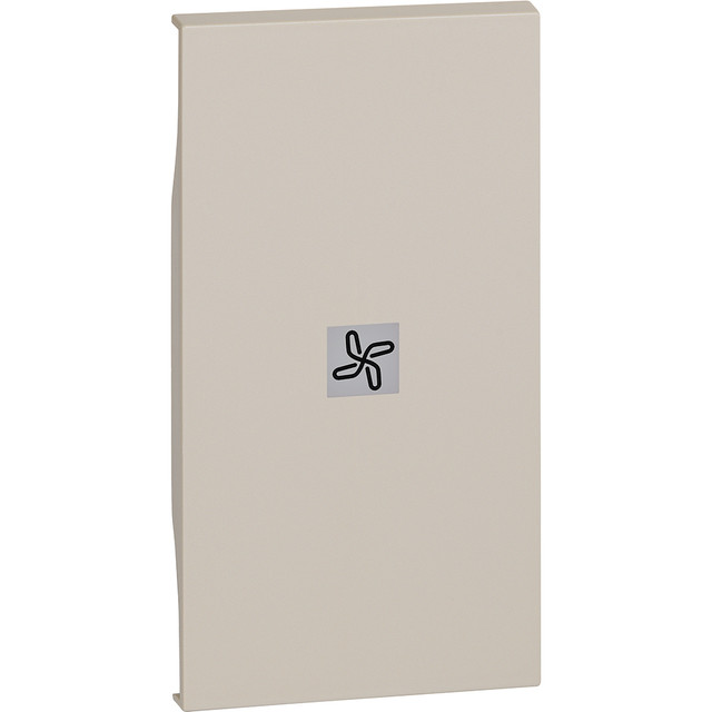 BTicino Lightable cover with fan symbol — KM01M2RN