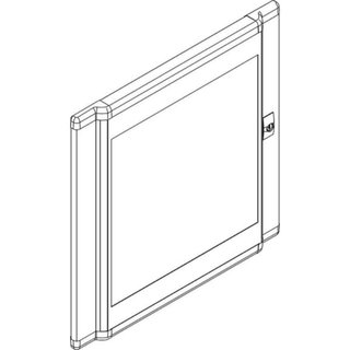 BTicino Curved glass door for cabinets LDX400 and LDX800 600x1400mm — 93650VB