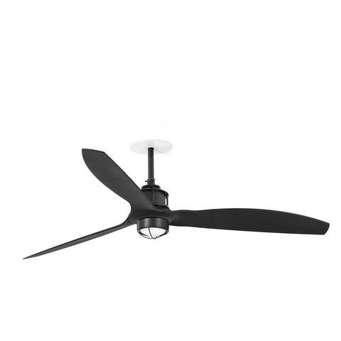 Faro Barcelona JUST FAN RECESSED M Matt black fan 3000K — manufacturer representative image