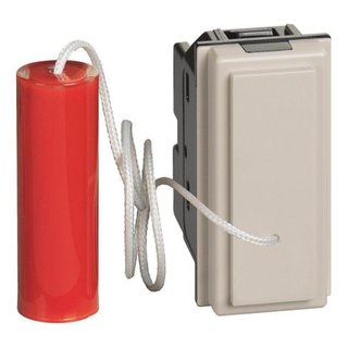 BTicino 10 A 250 Vac pull-cord pushbutton 1 P (NO) and 1 P (NC) — KM4033