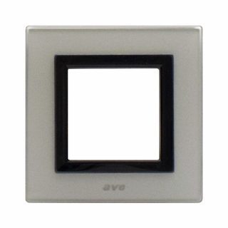 AVE VERA44 GLASS FRONT PLATE S.GREY 2M — 44PV22GO
