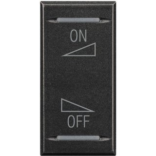 BTicino Key cover for 2 functions with illuminated lens - with screen printing symbol 'ON OFF setting' — HS4911AI