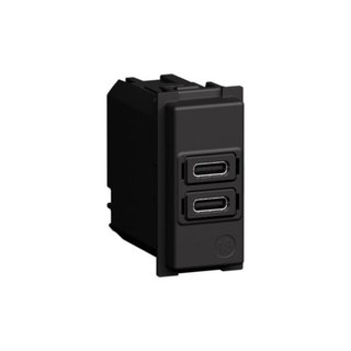 BTicino USB charger with 2 type C - 20W — K4192CC