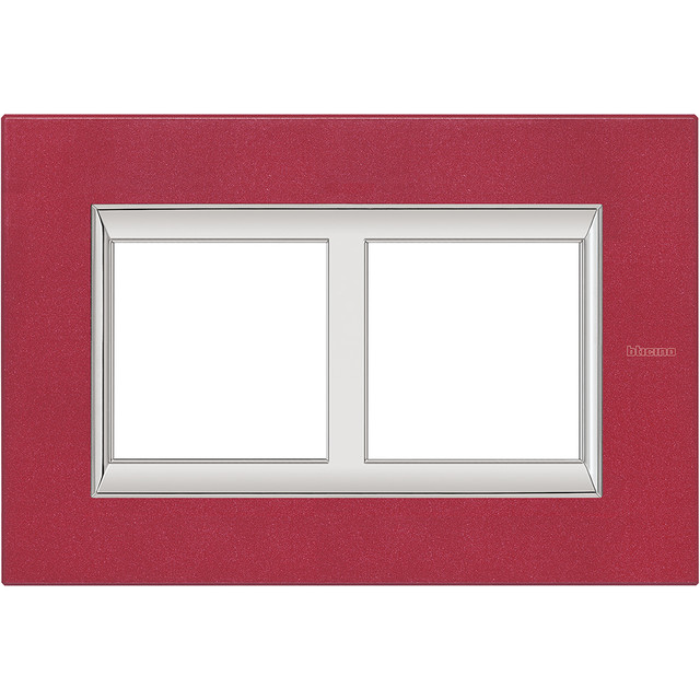 BTicino Rectangular cover plate 2x2P 57mm — HA4832/2RC