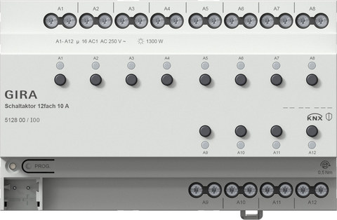 Gira swit.act. 12-g 10 A KNX DRA — manufacturer representative image