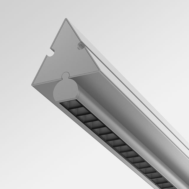 Artemide Dreispitz - Suspension Horizontal - 1 Controlled Emission - 120 - Silver — 1854000A