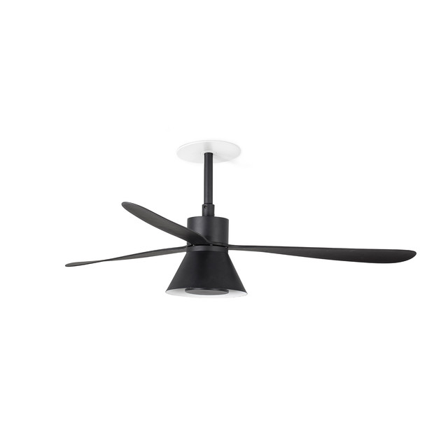 Faro Barcelona AMELIA CONE RECESSED Ceiling fan black CCT — 33761R1T