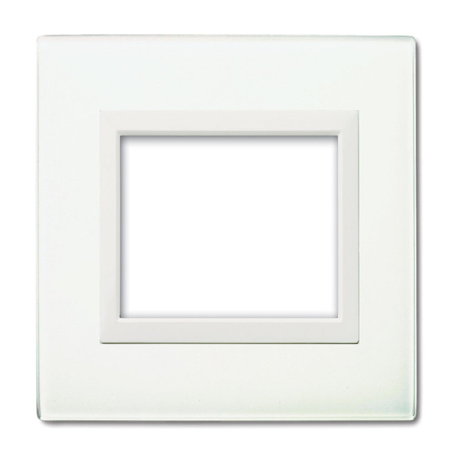AVE VERA44 GLASS FRONT PLATE WHITE 3M — 44PV3BL