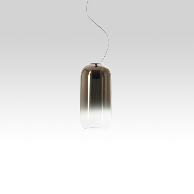 Artemide Gople Mini Suspension - Black/Bronze — 1406360A — manufacturer representative image