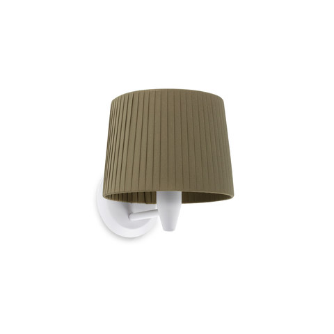 Faro Barcelona SAMBA White/ribbon green wall lamp — manufacturer representative image