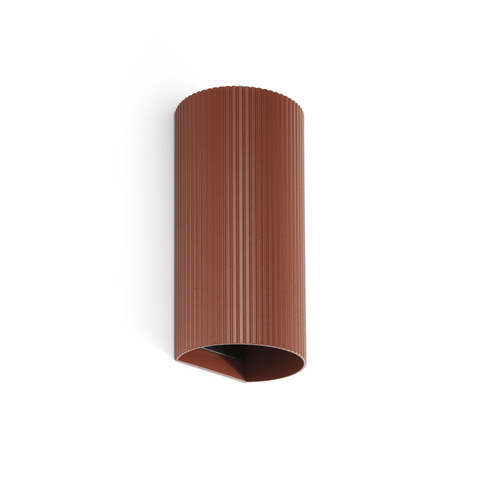 Faro Barcelona SOLE 2L Terracotta round wall lamp fluted — manufacturer representative image