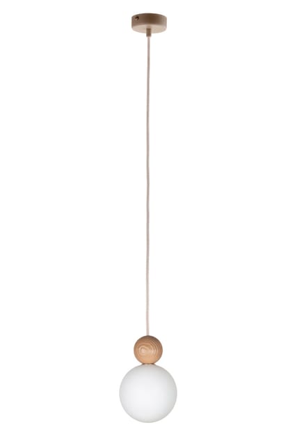 Sigma Pendant lamp RONA 1 drewno jasny brąz 41674
