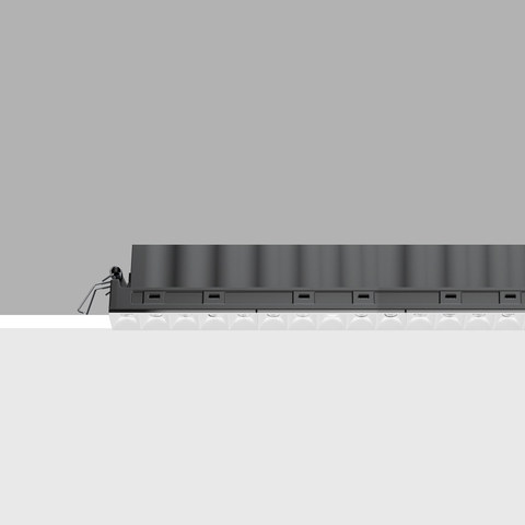 iGuzzini EJ94 — Linear miniaturised recessed luminaire with 15 optical elements for LED lamps - fixed optic — manufacturer representative image