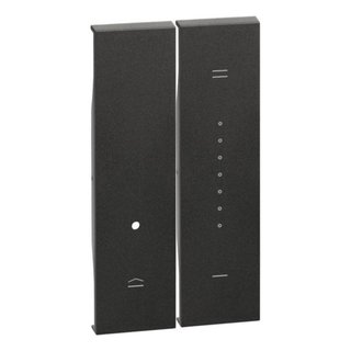 BTicino Dimmer Covers consisting of two 1-module pieces. For items K4410, K4411 — KG19