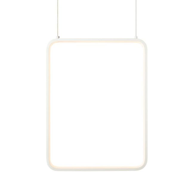 ACA Lighting NETTO PENDANT LUMINAIRE LED 19W 3000K 1820LM WHITE METAL 36X14XH1520CM SYMETRIA — V30LEDP36WH