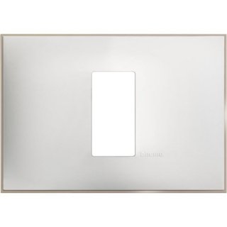BTicino Cover plate - 1 centered module — R4803M1WS